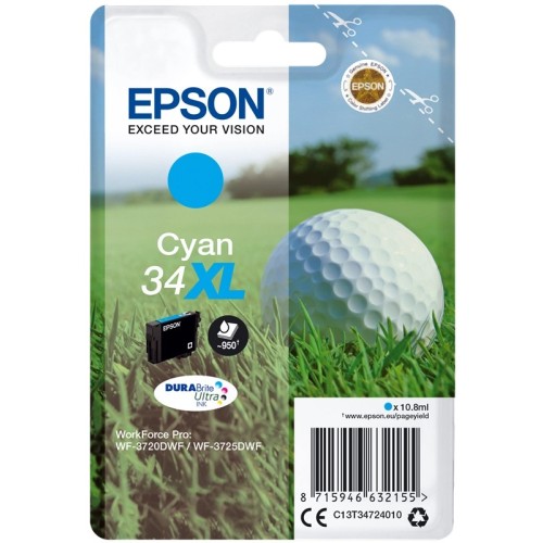 Epson 34XL - 10.8 ml - XL - ciano - originale EPSON