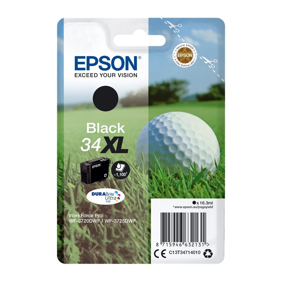 Epson 34XL - 16.3 ml - XL - nero - originale EPSON
