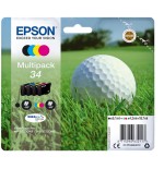 Epson 34 - Confezione da 4 - nero, giallo, ciano, magenta - origina...