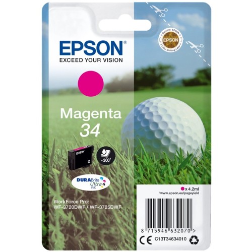 Epson 34 - 4.2 ml - magenta - originale EPSON