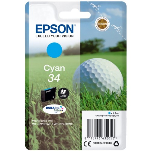Epson 34 - 4.2 ml - ciano - originale EPSON