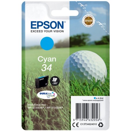 Epson 34 - 4.2 ml - ciano - originale EPSON