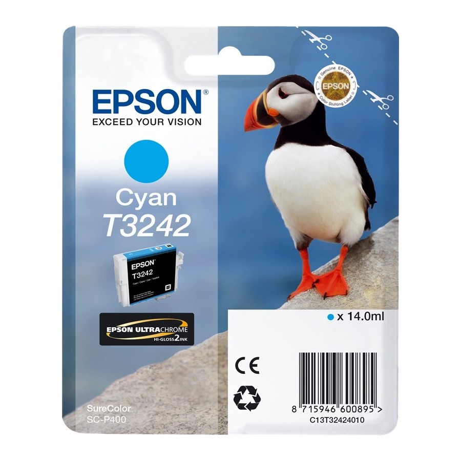 Epson T3242 - 14 ml - ciano - originale EPSON