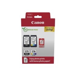 Canon PG-575/CL-576 Photo Paper Value Pack - Confezione da 2 - nero...