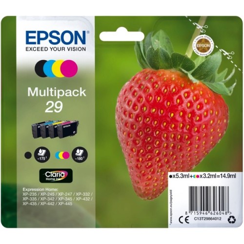 Epson 29 Multipack - Confezione da 4 - nero, giallo, ciano, magenta...