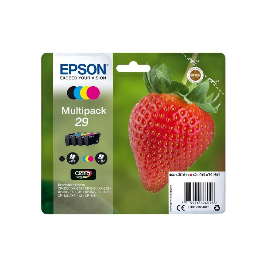 Epson 29 Multipack - Confezione da 4 - nero, giallo, ciano, magenta...