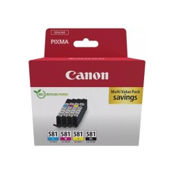 Canon CLI-581 BK/C/M/Y Multi Pack - Confezione da 4 - 5.6 ml - nero...