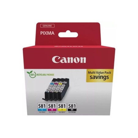 Canon CLI-581 BK/C/M/Y Multi Pack - Confezione da 4 - 5.6 ml - nero...
