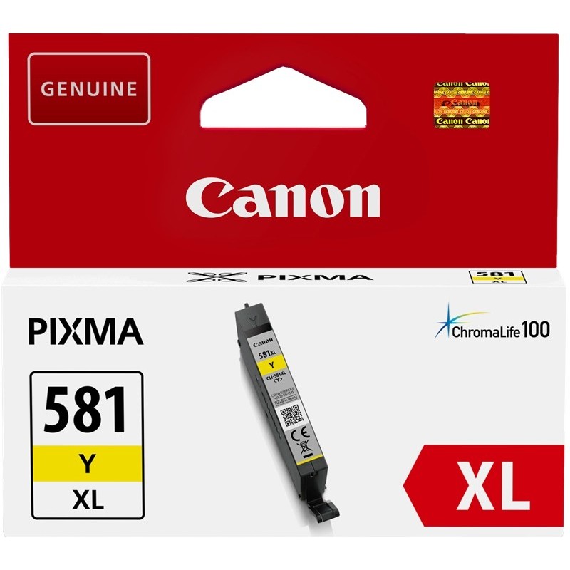 Canon CLI-581Y XL - 8.3 ml - misura XL - giallo - originale CANON Canon CLI-581Y XL - 8.3 ml - misura XL - giallo - originale CANON