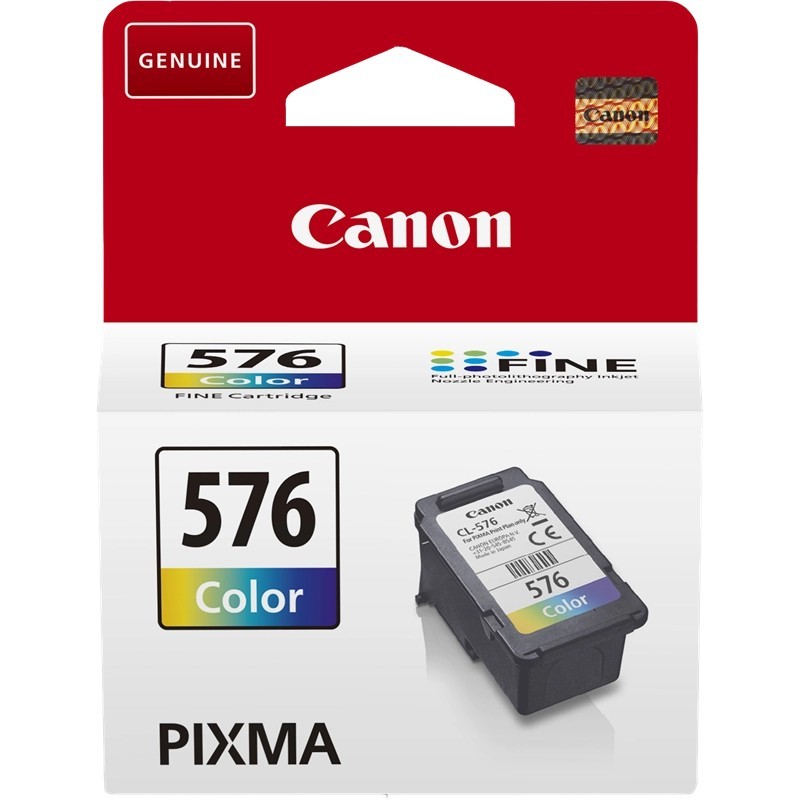 Canon CL-576 - 6.2 ml - colore (ciano, magenta, giallo) - originale... Canon CL-576 - 6.2 ml - colore (ciano, magenta, giallo) - originale...