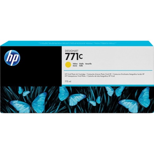 B6Y10A CART.GIALLO DJ HP771C 775ML